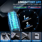 Handheld Car Vacuum Cleaner 12 Handheld Car Vacuum - 15000Pa Cordless Wet/Dry, 120W High Power with Complete Accessory Kit for Cars, Pet Hair, Home & Office Black