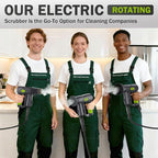 10-in-1 Electric Spin Scrubber, Grill Brush with 2X Higher Cleaning Efficiency, Electric Spin Scrubber for Cleaning with Steam Function(Steam Cleaner Not Included)