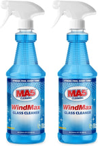 MA5x WindMax Glass Cleaner Spray – Window, Mirror, Shower & Glass Stovetop Cleaner – Streak-Free, Eco-Friendly, Pack of 2, 32oz Bottle