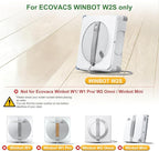 Cleaning Rag for ECOVACS WINBOT W2S/ W2S Omni Window Cleaning Robot, Washable and Reusable W2S Mop Pad Accessories 12 Pcs