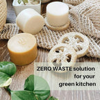 RE: REKURATOR Dishwashing Soap with Loofah Sponge – Eco-Friendly, Gentle, Plant-Based Dish Bar, No Artificial Dyes or Fragrance (Citrus Scented), 5.1 oz