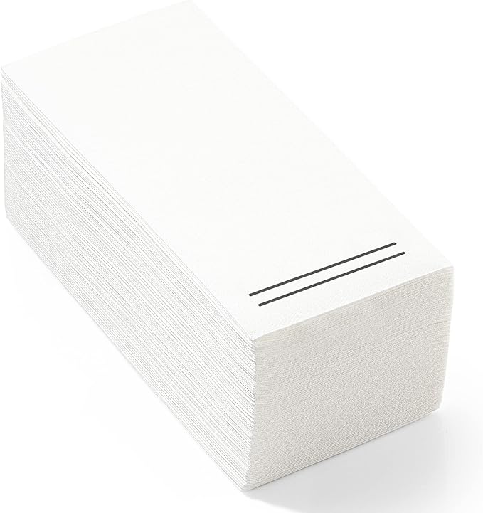 50 Pack Linen Feel Guest Paper Hand Towels | Disposable Super Absorbent Airlaid Paper Towels For Bathroom, Party, Weddings, Or Events | 12 x 17 Inches 1/6 Folded Decorative Design