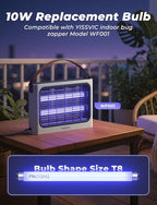 YISSVIC Replacement Bulb T8F10W BL 10W for Bug Zapper Outdoor Indoor Compatible for 20W Bug Zapper, 13 Inch 365-nm Black Light (Replacement Bulb T8)