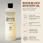 John Boos 3-Piece All-Natural Care & Maintenance Set - 16 oz Mystery Oil, 5 oz Board Cream & Round Applicator for Butcher Blocks, Cutting Boards, Wood Countertops, and Wooden Utensils