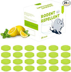 Mouse Rodent Repellent, Peppermint Oil to Repel Mice and Rats– Works for Mice Repellent, Squirrels & Pests, Outdoor and Indoor Use, Safe for Homes & Pets 24 Pack