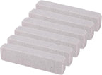 WALFRONT 6PCS Pool Pumice Stone Toilet Bowl Cleaner & Hard Water Remover PVC Scouring Sticks for Bathtub Shower Tile Kitchen Sink Swimming Pool Grates (S 10x25cm)