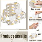 Yinder 12 Packs Facial Tissue Box 1560 Sheets Soft Facial Tissue Box for Fall Halloween Christmas 2 Ply 130 Sheets Disposable Travel Tissues Bulk for Car Household Kitchen(Modern)