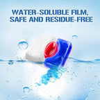 Dishwasher Pods 62 Count, Scrubbing Power, No Pre-Rinse Dishwasher Detergent Soap Removes Burnt-On Stain