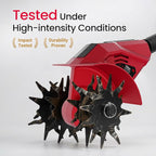 Brushless Cordless Tiller Cultivator Compatible with Milwaukee 18V Battery(Tool Only), 800W Electric Power Tiller for Gardening, Battery Powered Garden Cultivator Portable Rototiller for Lawn