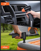 ATEngeus HF600-Pro Compressed Air Duster, 130000RPM Super Power Cordless Electric Air Duster, Rechargeable Handheld Air Blower for PC, Keyboard, Devices, Car, House Cleaning, Car Snow Blower, 3 Gear