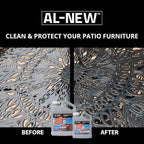 AL-NEW Aluminum Restoration Cleaning Solution Kit | Clean & Restore Patio Furniture, Stainless Steel, & Other Household Metal Surfaces (16 oz. Kit)