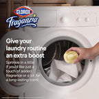 Clorox Fraganzia Laundry Scent Booster Crystals, In-Wash Fragrance Beads for Fresh-Smelling Clothes & Linens, Safe for All Fabrics & Colors, Easy-Pour Bottle, Vanilla Scent, 70 Oz - 6 Pack