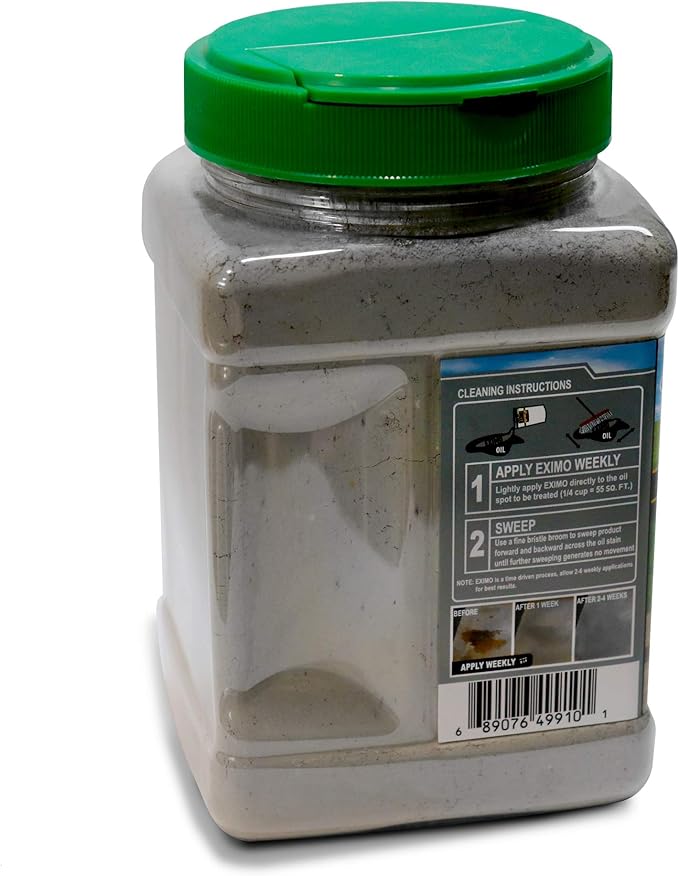 CAF Outdoor Cleaning EXIMO® Waterless Concrete Cleaner for Driveway, Garage, Basement, and Walkway Surfaces (3 lbs)