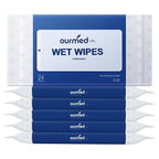 Ourmed Life Rinse-Free Body Wipes for Adults Bathing - Extra Large 8" x 10", Thick Aloe Shower Wipes, No Rinse Cleansing Wipes for Elderly, Camping, Hiking, GYM, Travel, 144Count (Unscented)