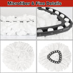 6 Pack White Spin Mop Replacement Heads, Mop Head Replacement 100% Microfiber, Deep Cleaning, Spin Mop Refill Replacement Head Compatible with 1-Tank System