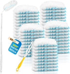 Duster Kit for Swiffer® Duster Refill: 50 Heavy Duty Refills + 2 Handles | 3X Grip & Static Tech | Car, Furniture & Electronics Dry Cleaning