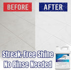 Black Diamond Stoneworks Marble & Tile Cleaner Gallon + Ultimate Grout Cleaner with Brush Quart (2-Pack) – Safe for Natural Stone, Deep Grout and Tile Cleaning to Restores Shine