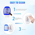 Indoor Bug Zapper Plug in Electronic Mosquito Zapper Fly Zapper Lamp for Bug Insect Trap for Home, Bedroom, Living Room, Office Indoor Use, Pack of 6, Blue ﻿