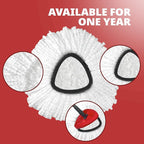 Mop Replace Head, 6 Pack Spin Mop Replacement Head Easywring 1-Tank System, Easy Cleaning, Microfiber, Machine Washable