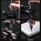 STREBITO Mini Electric Screwdriver Upgraded 155 in 1 Electric Precision Screwdriver Set with 140 S2 Steel Magnetic Bits, 5 Torque Settings, Electronics Repair Tool Kit for Computer, PC, Laptop, Phone