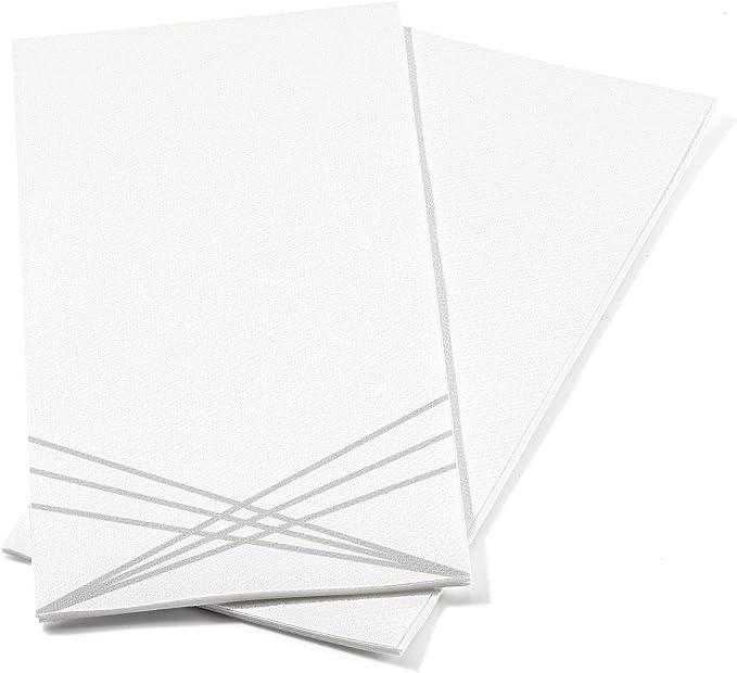 100 Pack Linen Feel Guest Paper Hand Towels | Disposable Super Absorbent Airlaid Paper Towels For Bathroom, Party, Weddings, Or Events | 12 x 17 Inches 1/6 Folded Decorative Design