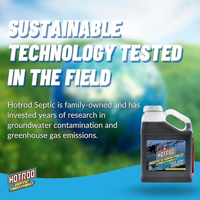 Hotrod Emergency Septic and Drainfield Treatment - Reduces Solids in Tank and Leach Field - Extend Septic System Life