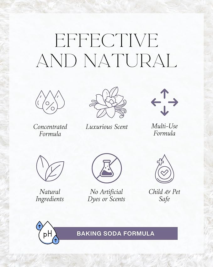 Home "Noir Luxe" Carpet Deodorizer Powder For Home, Upholstery, Pet Urine,Dog Bed/Cat Litter Box– Eliminates Odors Naturally, Pet-Friendly- Black Plum, Sea Salt, and Ozone