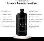 Laundry Liquid Detergent (Luxe) - 32 Oz Laundry Perfume Bottle for Men & Women, Stain & Odor Remover, Deep Clean, Long-Lasting Fragrance and Freshness for All Fabrics