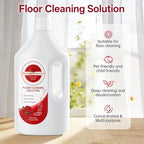 Floor Cleaning Solution Compatible With Tineco/Bissell/Dreame And Shark, Fragrance Deodorization, Deep Cleans for Multiple Hard Floors, Suitable With Cordless Wet/Dry (【Rose】, 2.51 Liter)