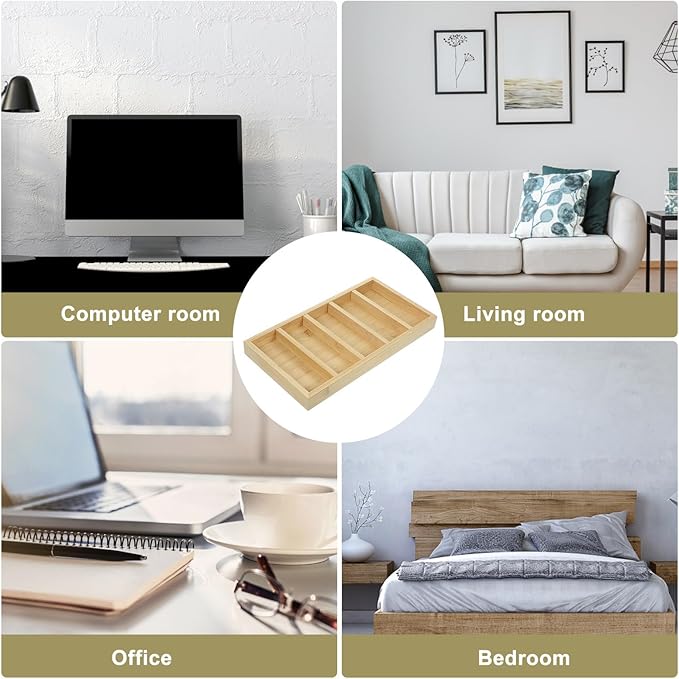 BESPORTBLE Sunglasses Organizer Tray 5-Grid Eyeglasses Storage Display Case Wear-Resistant Glasses Rack for Home Countertop Eyewear Organization