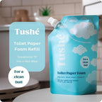 Toilet Paper Foam Spray Refill – Flushable Wet Wipe Alternative for Sensitive Skin – Unscented, Septic Safe – Aloe Vera, Witch Hazel & Vitamin E – 340ml (11.49 fl oz)