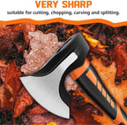 Wood Splitting Maul 15" - 2.25 lb. Splitter Maul, Firewood Camp Axe, Shock Absorbing Anti-Slip Handle - Splits Wood Better Than Camp Axe or Hatchet - Kindling Splitter