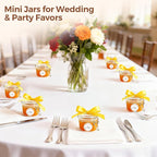 ComSaf 4oz Glass Spice Jars with Airtight Lids (Set of 6), Small Wire Clamp Mason Jars for Herbs, Honey, Jam & DIY Wedding Favors, 120ml Mini Glass Canisters for Pantry & Kitchen Organization