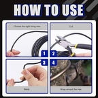 Glarks 5 Rolls Bonsai Wires Kit, 2mm 3mm 0.8mm 1mm 1.5mm Aluminum Bonsai Training Wire Tree Branches with Wire Cutter, 82 Feet Anodized Aluminum Set for Holding Bonsai Branches Small Trunks