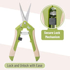 Mr. Pen- Gardening Scissors, 6.5 Inch, Green, Pruning Shears for Gardening with Straight Stainless Steel Blade, Plant Trimming Scissors, Garden shears, Garden Scissors, Gardening Shears, Hand Pruners