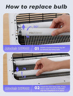 YISSVIC Replacement Bulb T8F10W BL 10W for Bug Zapper Outdoor Indoor Compatible for 20W Bug Zapper, 13 Inch 365-nm Black Light (Replacement Bulb T8)