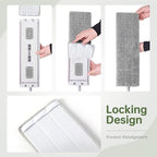 Flat Mop Pads 6pcs for Mop and Bucket Set with Wringer Replacement Microfiber Cloths Compatible with Floor Cleaning Mop Bucket Set - 15.7" X 4.5"