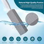 Emycool Pumice Stone Toilet Bowl Cleaner, 16 Pack Toilet Pumice Stone with Handle for Toilet Cleaning, Bathtubs, Sinks, Swimming Pools, Grills