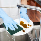 YoleShy 40 Pcs Scouring Pad, Dish Scrubber Scouring Pads,4 x 6 inch Green Reusable Household Scrub Pads for Dishes, Kitchen Scrubbers & Metal Grills