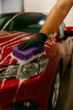Multi-Purpose Sponges for Cleaning - Purple 2 Pack, Large Sponges for Car Washing, Tile & Grout, All Purpose Cleaning