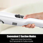 Handheld Vacuum Cordless, Lightweight 1.4lb with Powerful Suction, Charging Dock, Single Touch Empty and Detachable Dust Cup, Portable Mini Car Vac for Home Office and Pet Hair (Creamy White)
