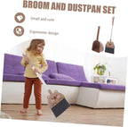 Broom and Dustpan Set for Boys and Girls Boy Girl Cleaning Tools Set Dustpan and Brush and Cleaning Accessories Safe Household Tools