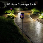 PIC Bug Zapper, 600V Solar Powered Insect Trap & Fly Zapper for Outdoor Use, LED Flickering Flame, Activates Automatically in Dark, Weatherproof Outdoor Fly Trap, Kills Bugs on Contact, Twin Pack