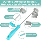 Garden Weed Tool,2026 Portable Gardening Tools,Adopting Ergonomic Handle Design,6 Tooth Stainless Steel Weeding Tools,Hand Weeder Tool Suitable for Farm Planting,Gardening