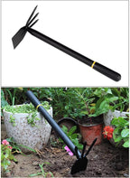 Hoe and Cultivator, Hoe Garden Tool, Hand Hoe Cultivator Garden Tool, Thickened Manganese Steel, Garden Hoe for Weeding, Planting, Loosening Soil, Digging，No Assembly Required