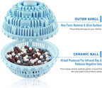 1pcs Laundry Balls for Washer, Natural Detergent Laundry Downy Ball for Washing Machine, Eco Friendly Fabric Softener Ball for 2000 Washings, Blue