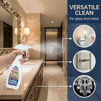 Crystal Chandelier Cleaner Spray, No-Wipe Drip Dry, Easy-to-Use Streak-Free Shine, Safe for Crystal Glass & Metal Fixtures, Ideal for High Ceiling Lighting (16.91 oz)