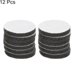 HARFINGTON 12pcs Scrubber Scouring Pads 800 Grits 3 Inch Drill Power Brush Hoop and Loop Surface Conditioning Disc Drill Scuffing Disc Scrub Pads for Home Kitchen Cleaning, Grey