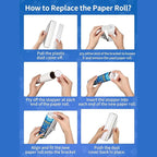 DELOMO Large Lint Roller Refills (6 Pack, 540 Sheets) – Compatible Only with DELOMO 9.45 in Giant Lint Roller – Extra Sticky Floor Lint Roller Refill for Carpets, Beds, Couches, Cars & Pet Hair