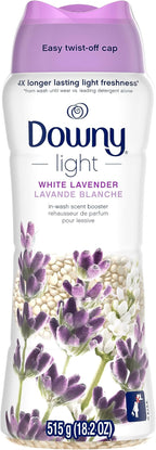 Downy Light Laundry Scent Booster Beads, White Lavender Scent, 18.2 OZ, In-wash fabric beads designed to be gentle with a light boost of scent, No Heavy Perfumes